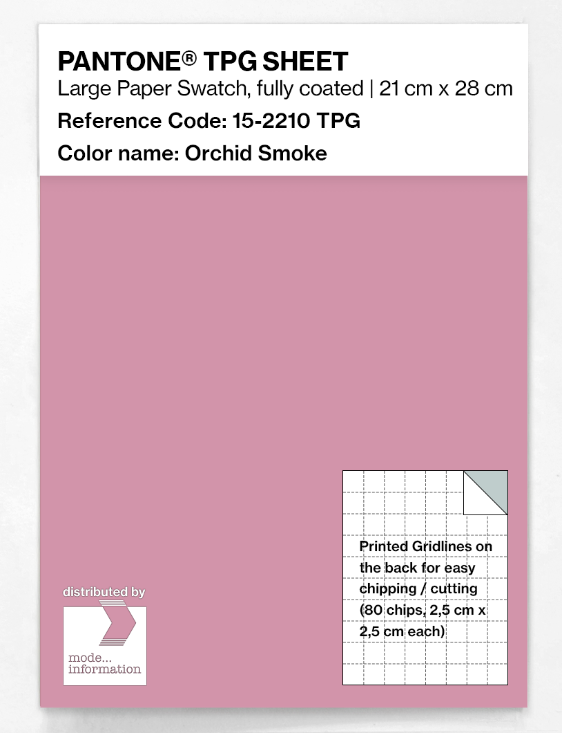 Product image 1 of the product “PANTONE® TPG SHEET 15-2210 TPG Orchid Smoke ”