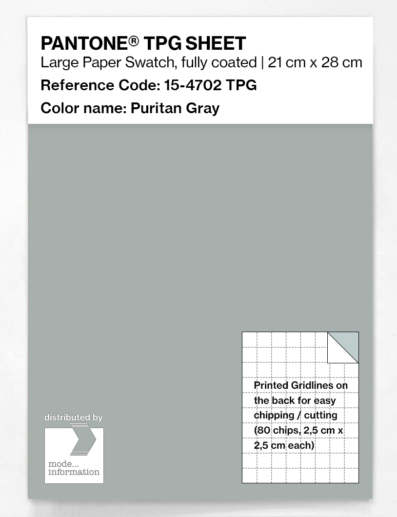 Artikelbild 1 des Artikels “PANTONE® TPG SHEET 15-4702 TPG Puritan Gray “