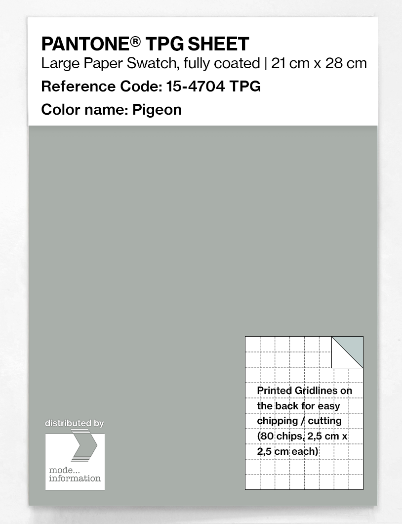 Artikelbild 1 des Artikels “PANTONE® TPG SHEET 15-4704 TPG Pigeon “