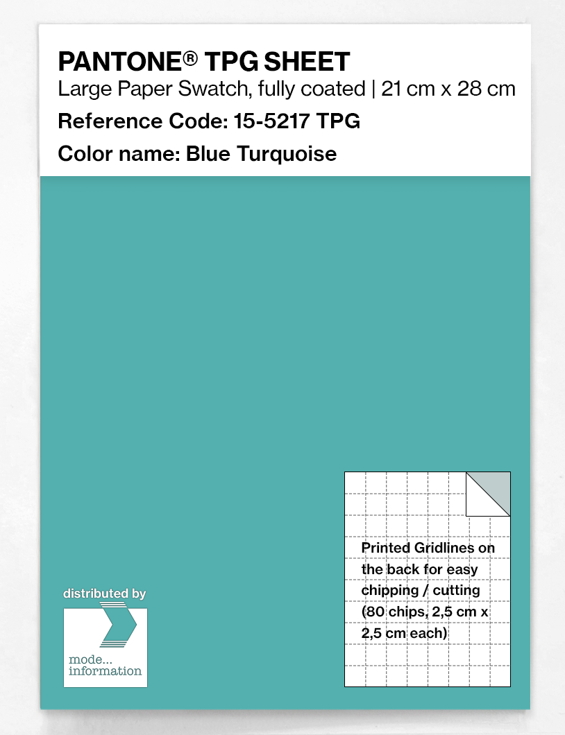Artikelbild 1 des Artikels “PANTONE® TPG SHEET 15-5217 TPG Blue Turquoise “