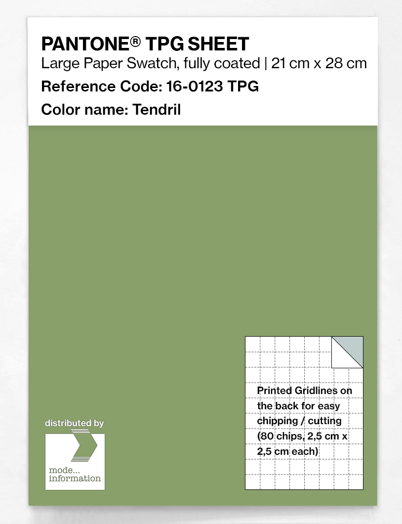 Product image 1 of the product “PANTONE® TPG SHEET 16-0123 TPG Tendril ”