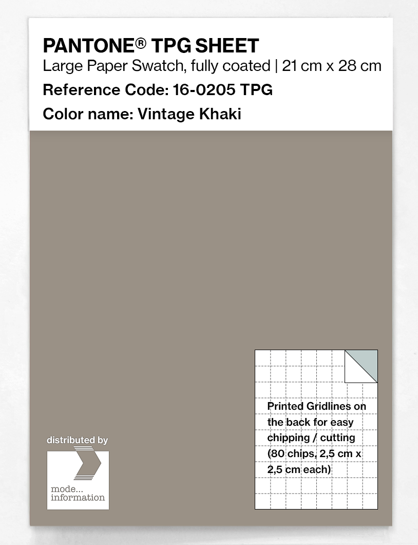 Artikelbild 1 des Artikels “PANTONE® TPG SHEET 16-0205 TPG Vintage Khaki “