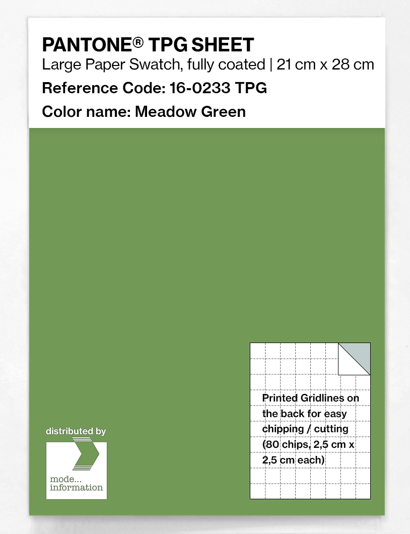 Artikelbild 1 des Artikels “PANTONE® TPG SHEET 16-0233 TPG Meadow Green “
