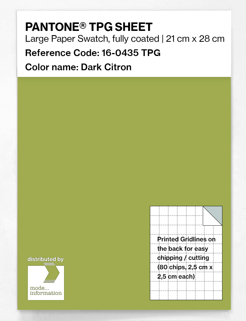 Artikelbild 1 des Artikels “PANTONE® TPG SHEET 16-0435 TPG Dark Citron “
