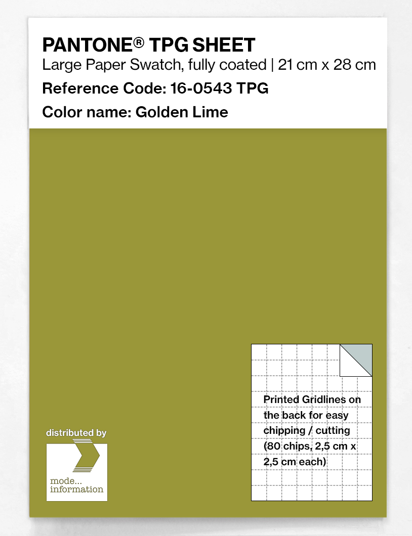 Artikelbild 1 des Artikels “PANTONE® TPG SHEET 16-0543 TPG Golden Lime “