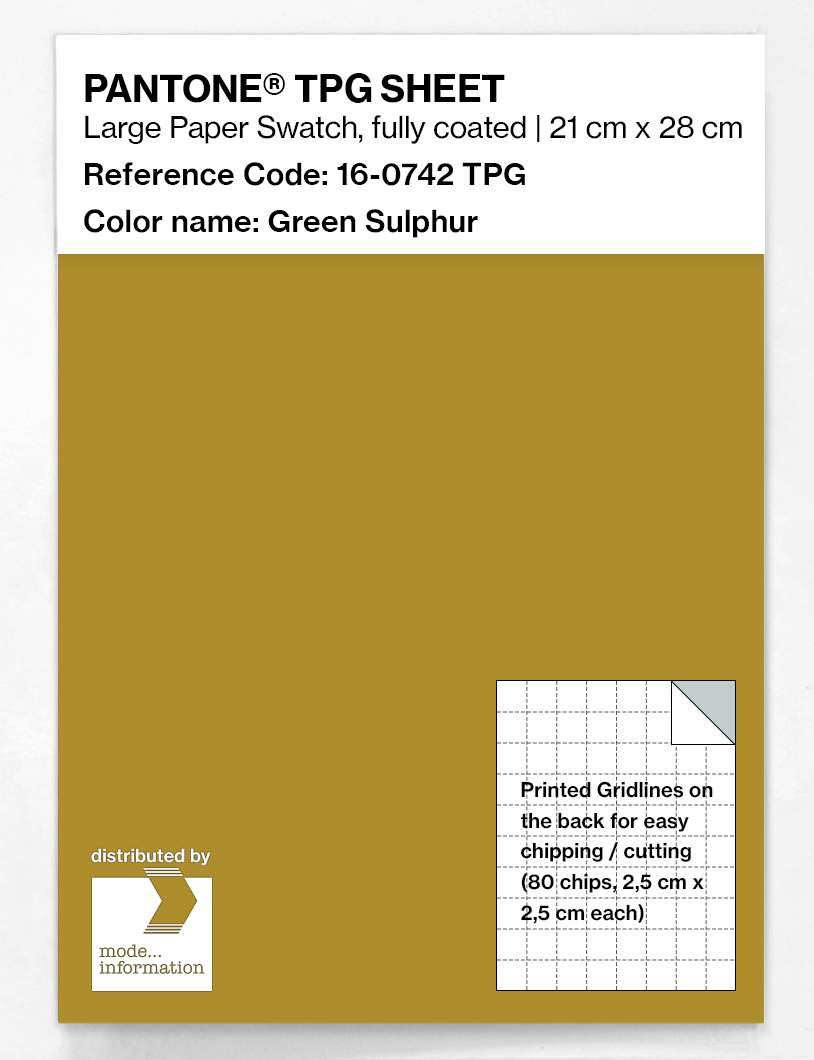 Artikelbild 1 des Artikels “PANTONE® TPG SHEET 16-0742 TPG Green Sulphur “