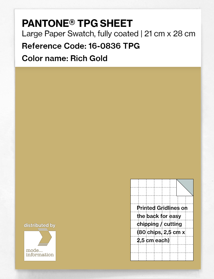 Artikelbild 1 des Artikels “PANTONE® TPG SHEET 16-0836 TPG Rich Gold “