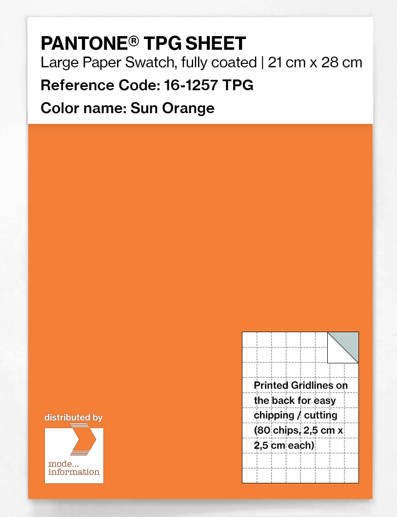 Artikelbild 1 des Artikels “PANTONE® TPG SHEET 16-1257 TPG Sun Orange “