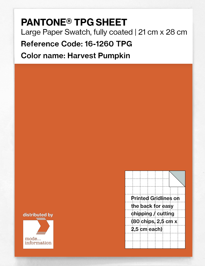 Artikelbild 1 des Artikels “PANTONE® TPG SHEET 16-1260 TPG Harvest Pumpkin “