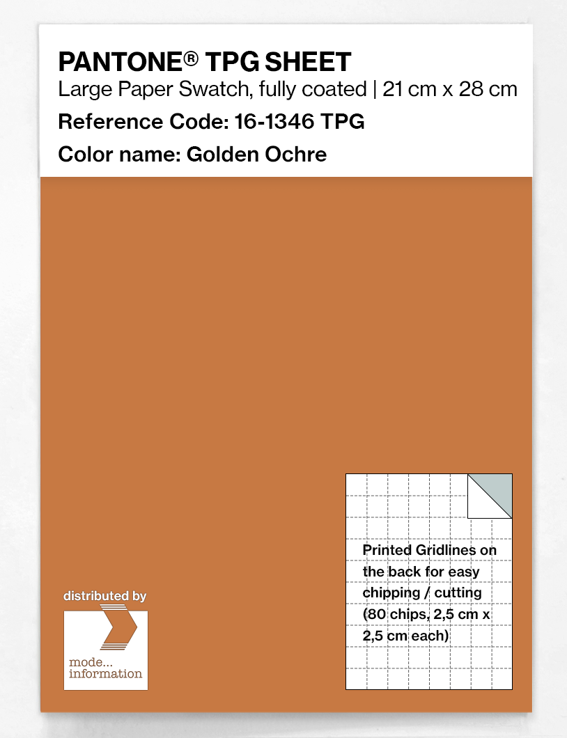 Product image 1 of the product “PANTONE® TPG SHEET 16-1346 TPG Golden Ochre ”