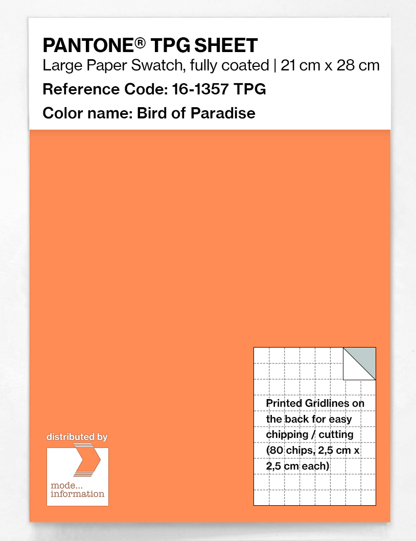 Artikelbild 1 des Artikels “PANTONE® TPG SHEET 16-1357 TPG Bird of Paradise “