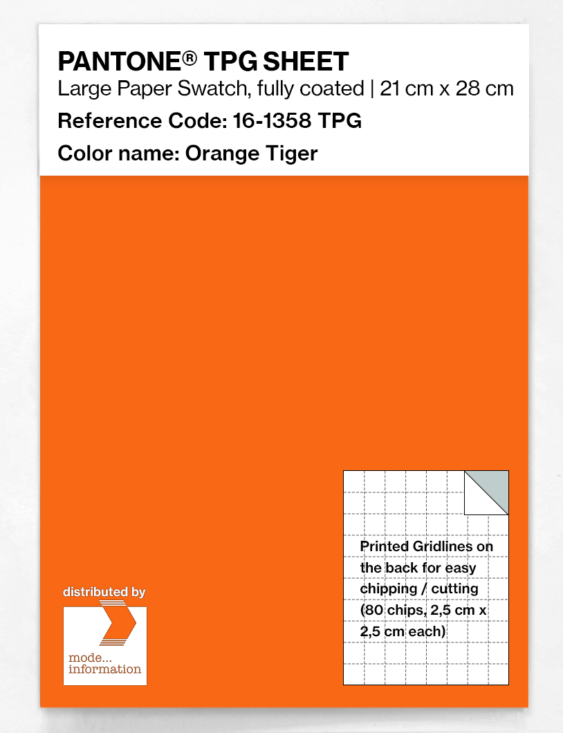 Artikelbild 1 des Artikels “PANTONE® TPG SHEET 16-1358 TPG Orange Tiger “