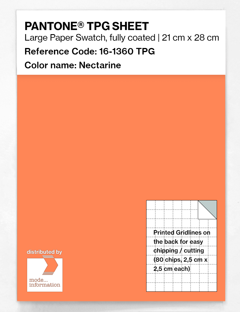 Artikelbild 1 des Artikels “PANTONE® TPG SHEET 16-1360 TPG Nectarine “