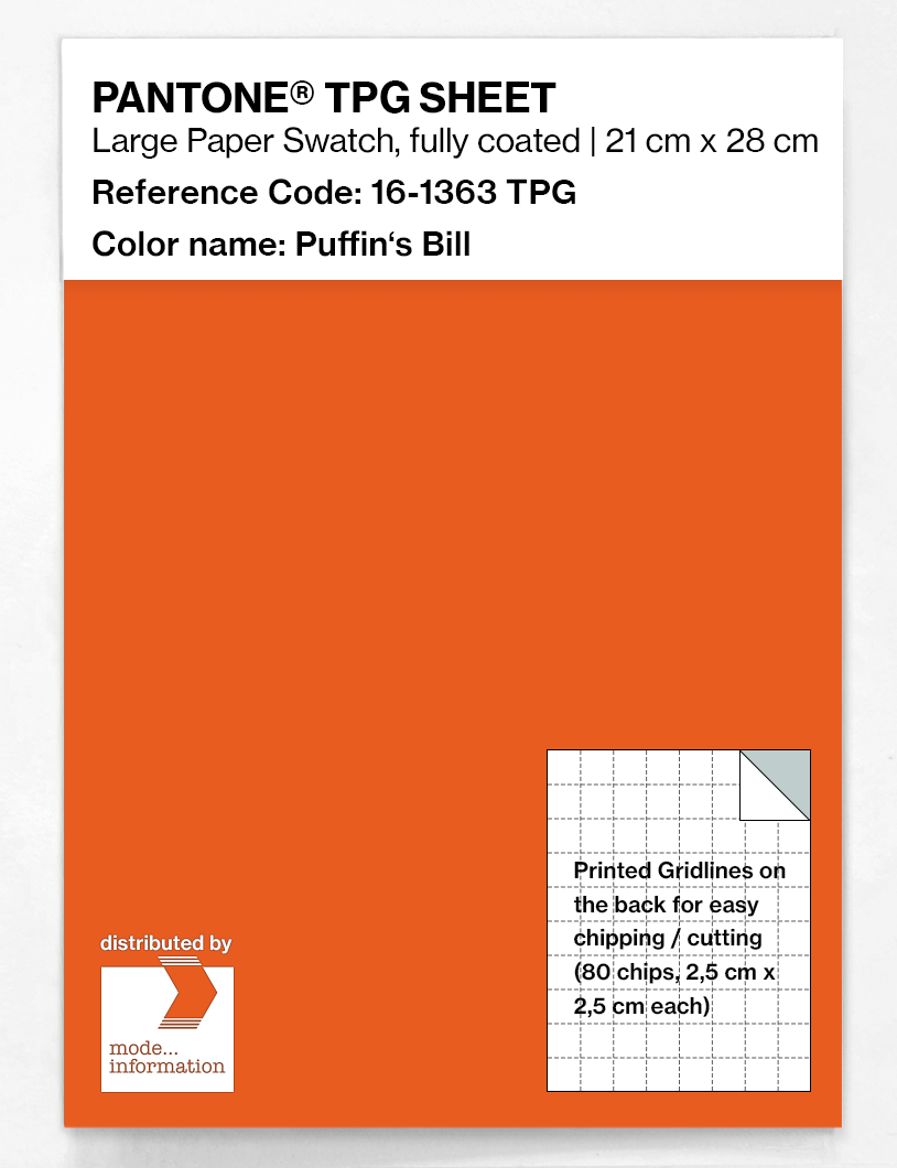 Artikelbild 1 des Artikels “PANTONE® TPG SHEET 16-1363 TPG Puffin's Bill “