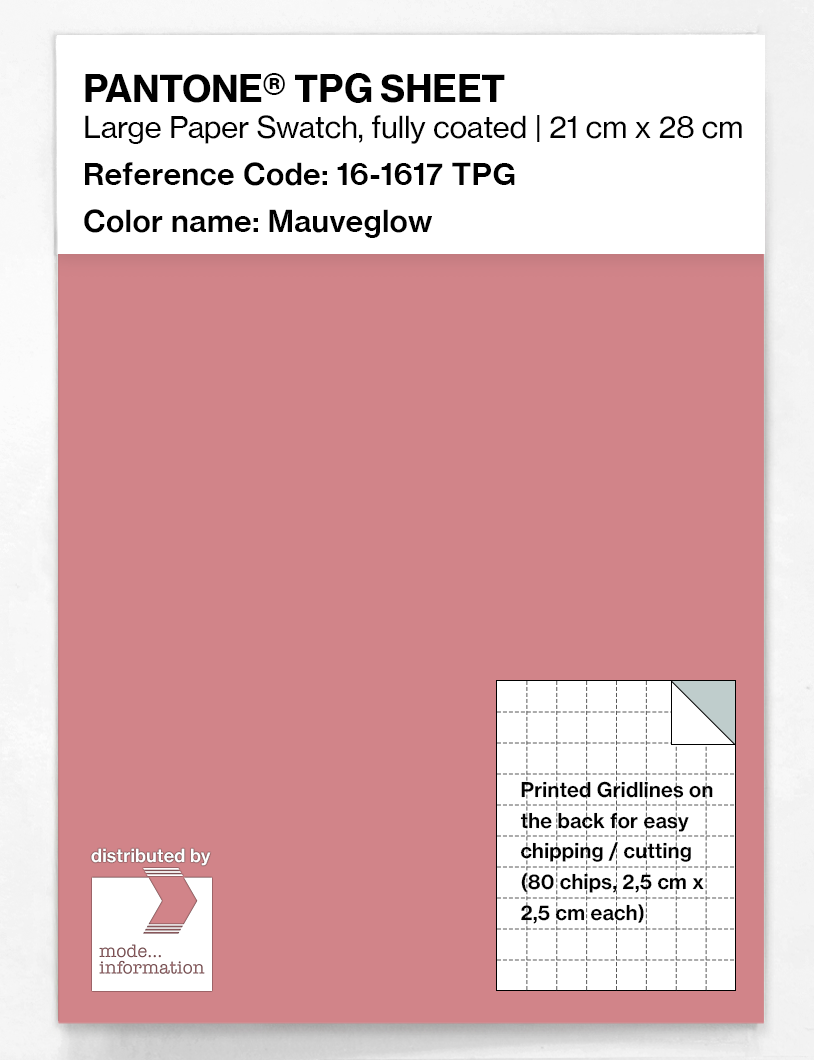 Product image 1 of the product “PANTONE® TPG SHEET 16-1617 TPG Mauveglow ”