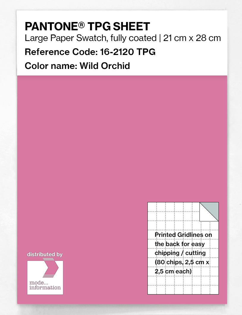Product image 1 of the product “PANTONE® TPG SHEET 16-2120 TPG Wild Orchid ”