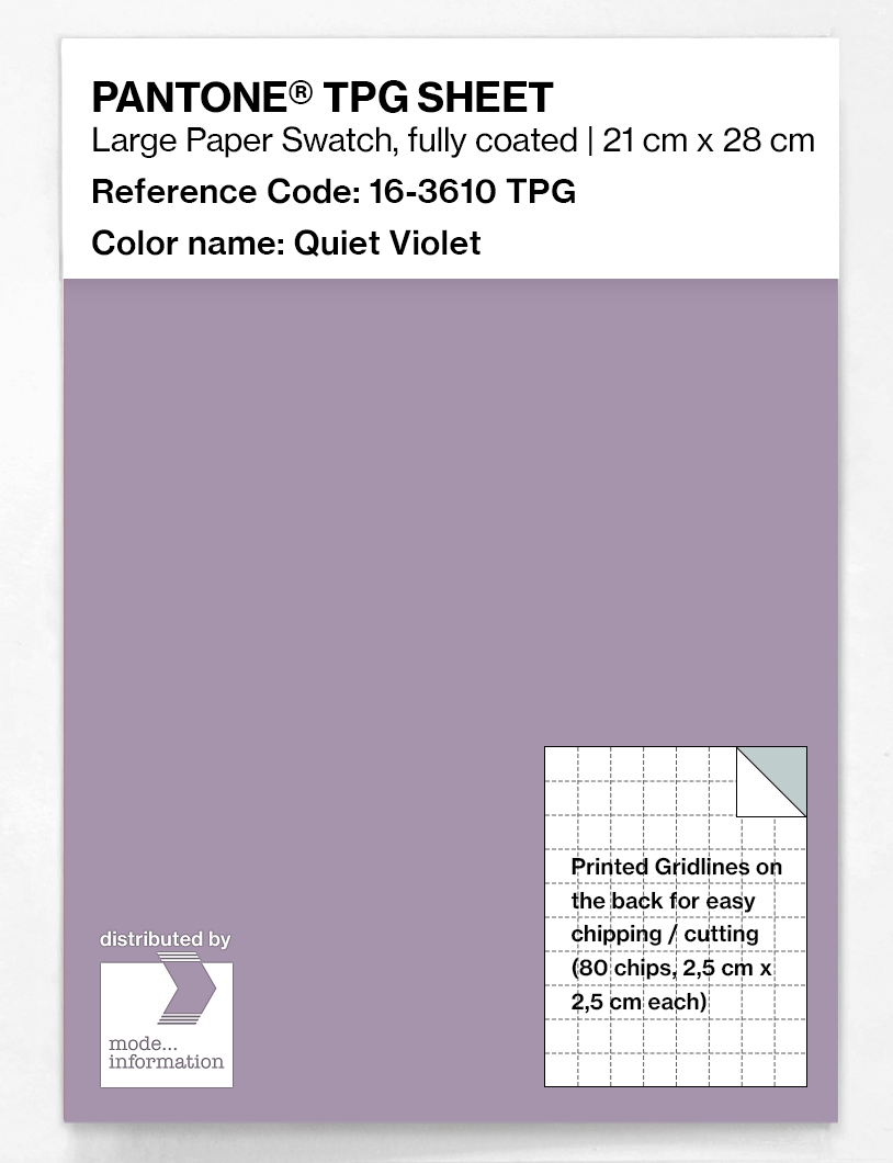 Artikelbild 1 des Artikels “PANTONE® TPG SHEET 16-3610 TPG Quiet Violet “