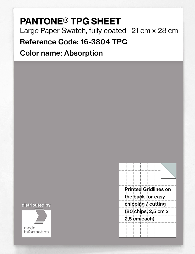 Artikelbild 1 des Artikels “PANTONE® TPG SHEET 16-3804 TPG Absorption “