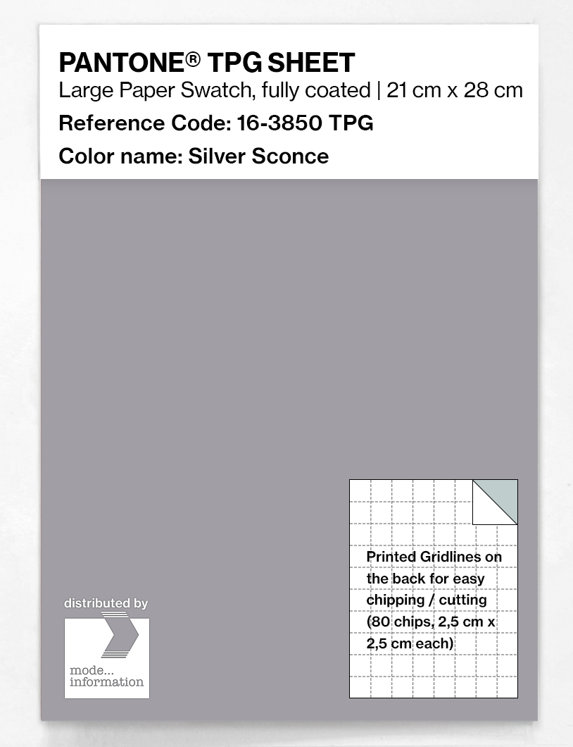 Artikelbild 1 des Artikels “PANTONE® TPG SHEET 16-3850 TPG Silver Sconce “