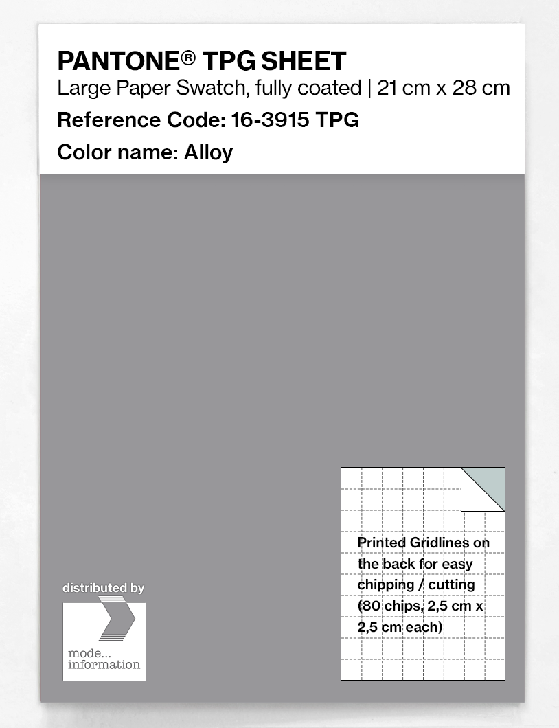 Artikelbild 1 des Artikels “PANTONE® TPG SHEET 16-3915 TPG Alloy “