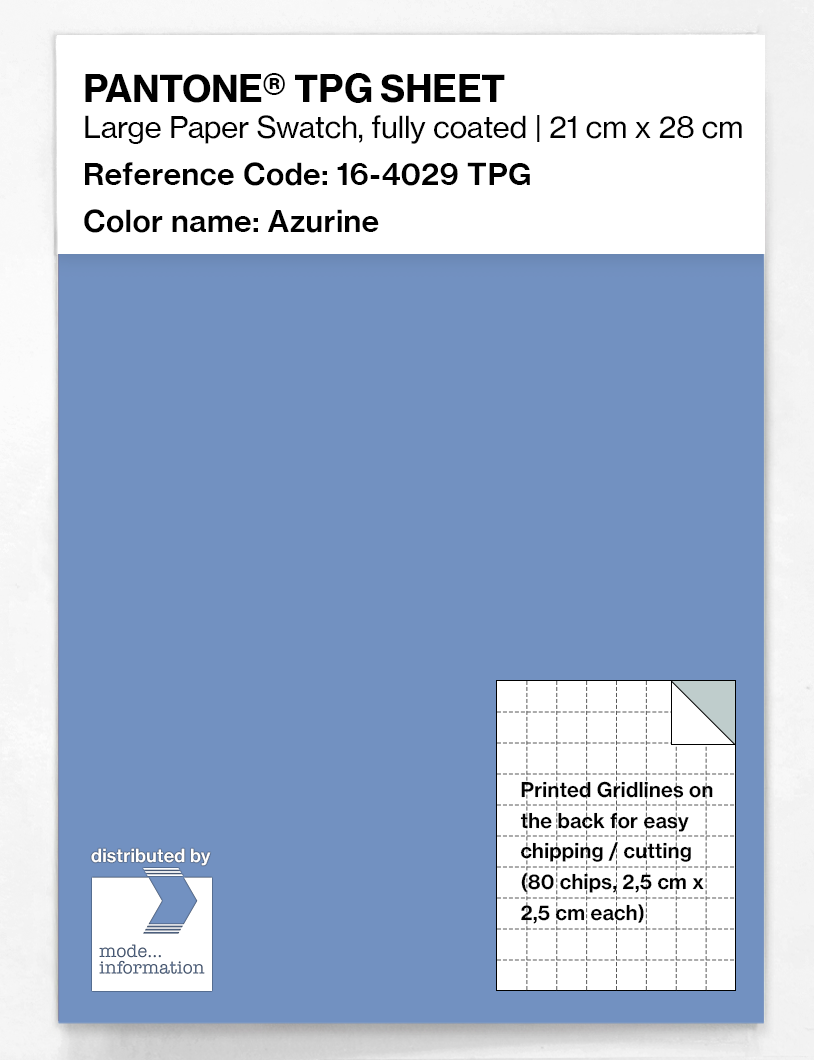 Artikelbild 1 des Artikels “PANTONE® TPG SHEET 16-4029 TPG Azurine “