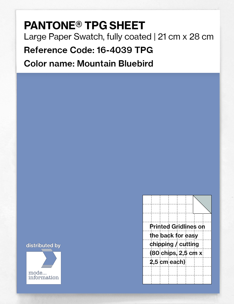 Artikelbild 1 des Artikels “PANTONE® TPG SHEET 16-4039 TPG Mountain Bluebird “