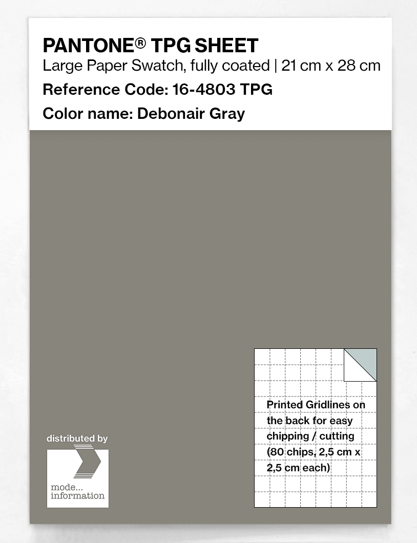 Artikelbild 1 des Artikels “PANTONE® TPG SHEET 16-4803 TPG Debonair Gray “