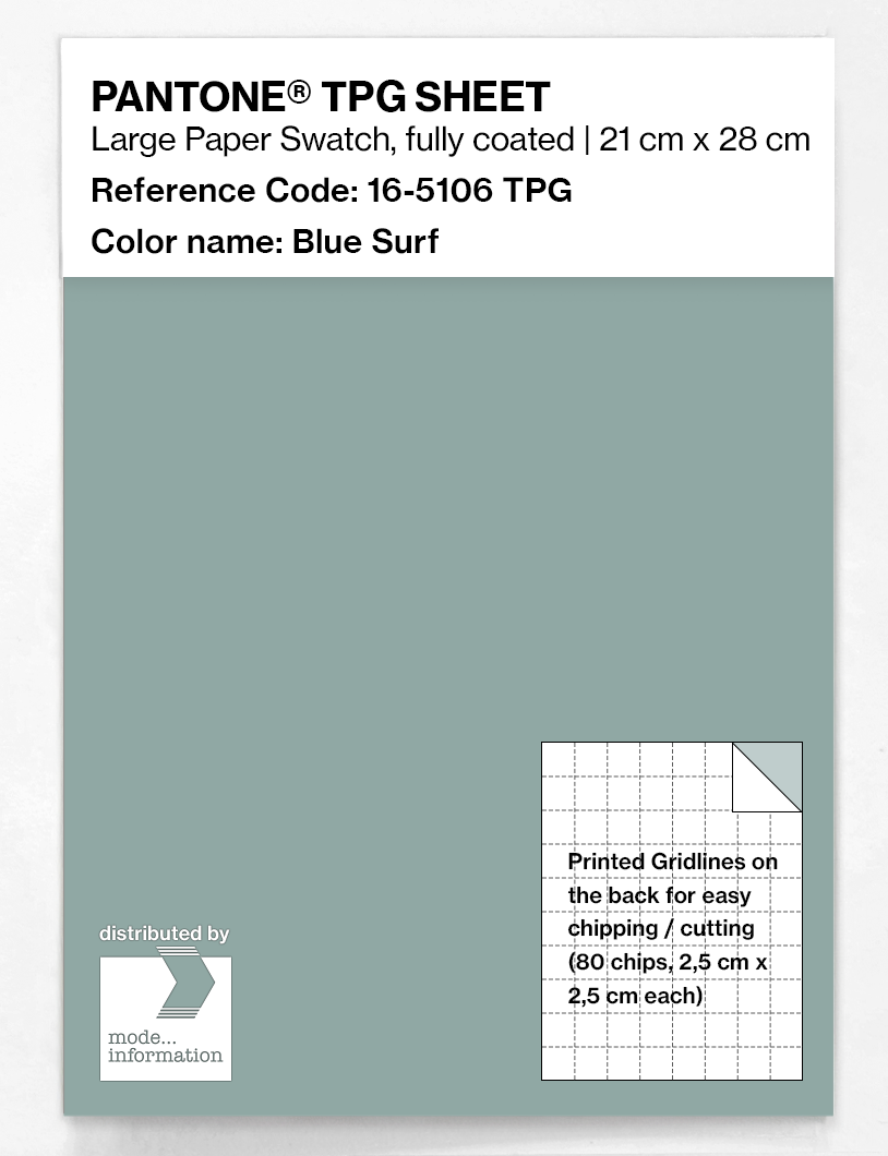Artikelbild 1 des Artikels “PANTONE® TPG SHEET 16-5106 TPG Blue Surf “