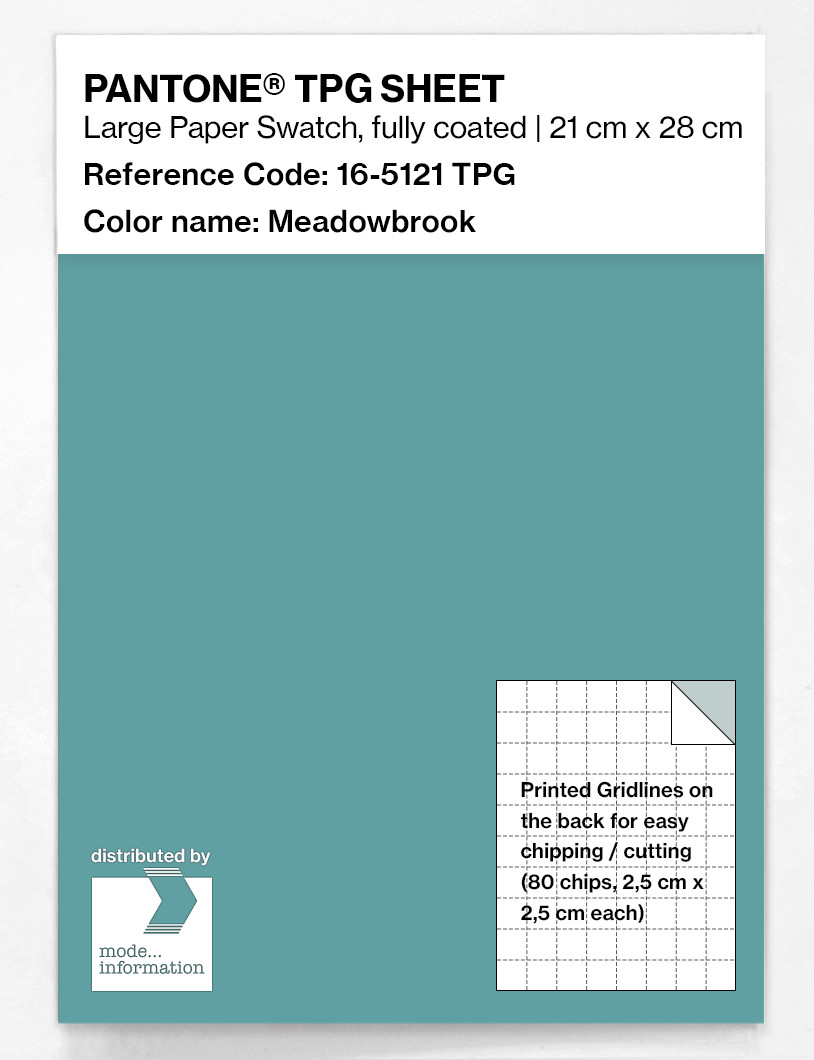 Product image 1 of the product “PANTONE® TPG SHEET 16-5121 TPG Meadowbrook ”