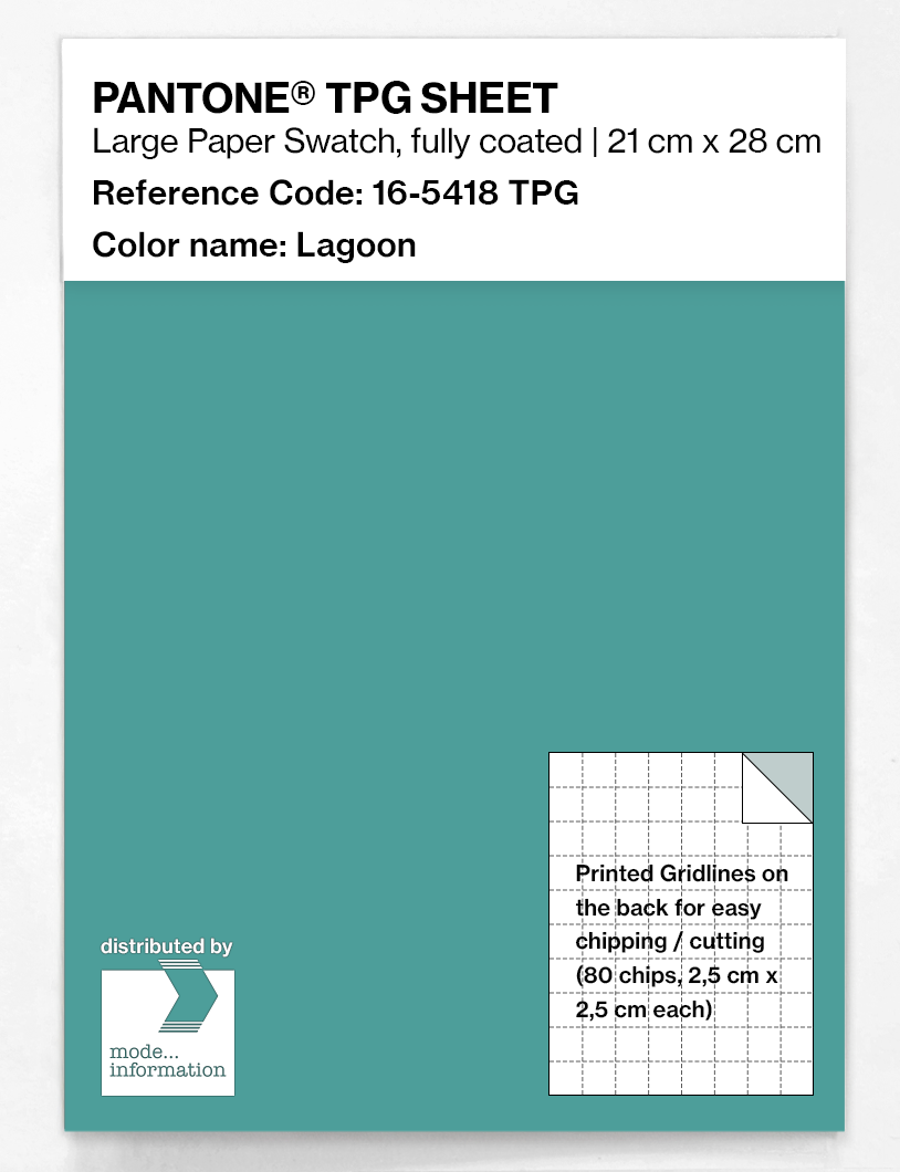 Artikelbild 1 des Artikels “PANTONE® TPG SHEET 16-5418 TPG Lagoon “