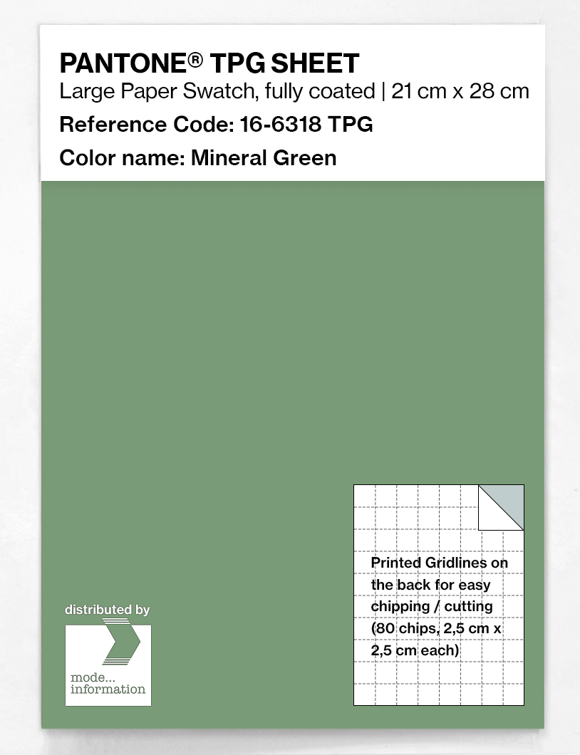 Artikelbild 1 des Artikels “PANTONE® TPG SHEET 16-6318 TPG Mineral Green “