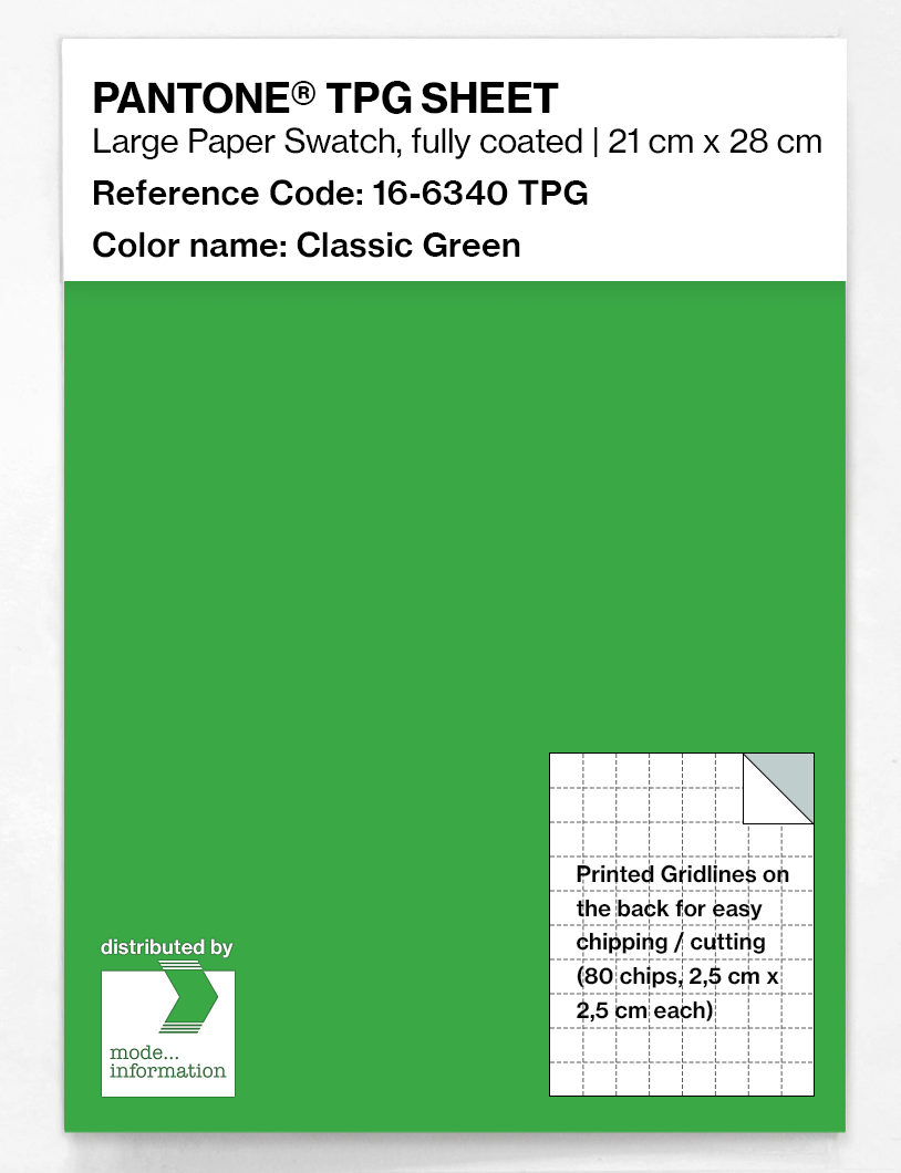 Artikelbild 1 des Artikels “PANTONE® TPG SHEET 16-6340 TPG Classic Green “