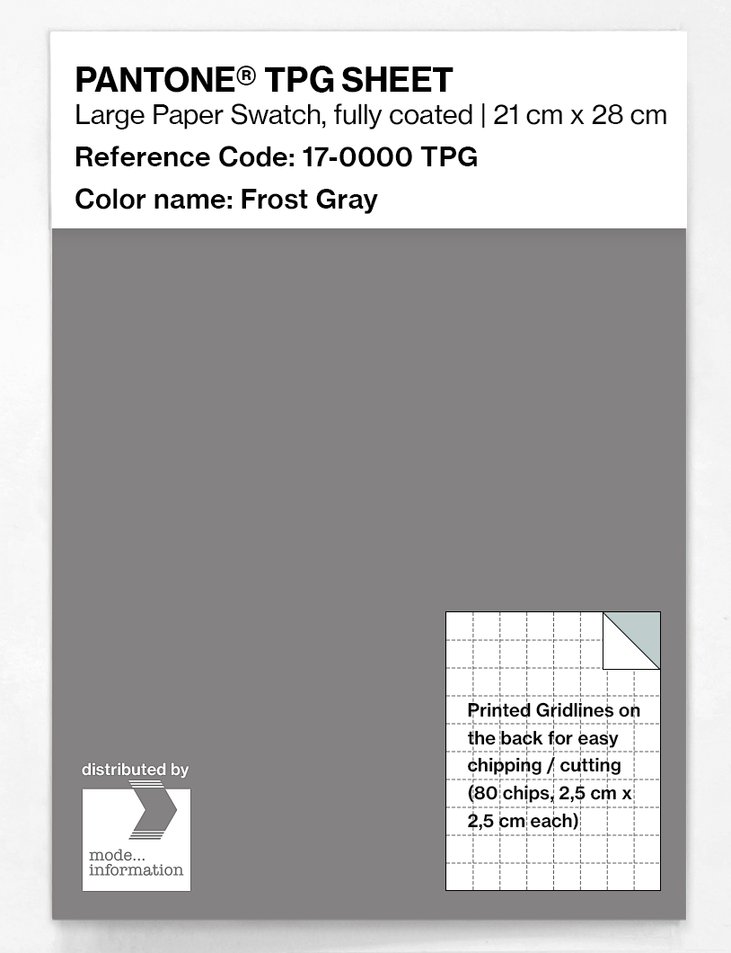 Artikelbild 1 des Artikels “PANTONE® TPG SHEET 17-0000 TPG Frost Gray “