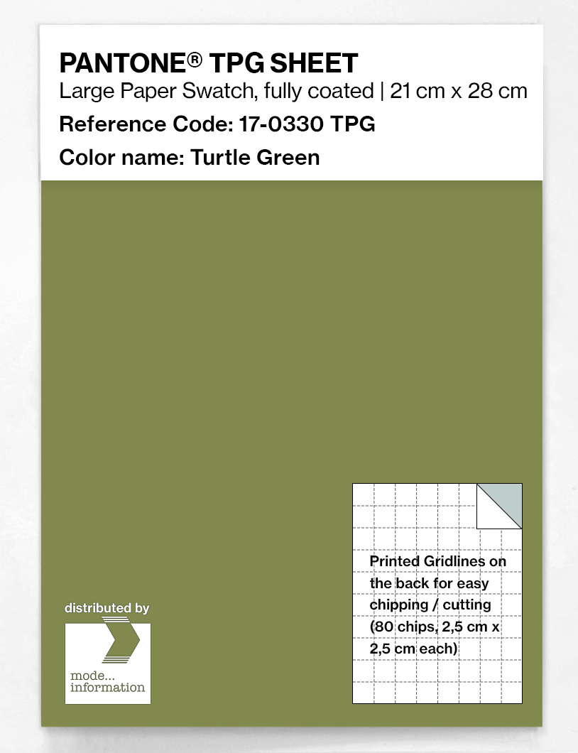 Artikelbild 1 des Artikels “PANTONE® TPG SHEET 17-0330 TPG Turtle Green “