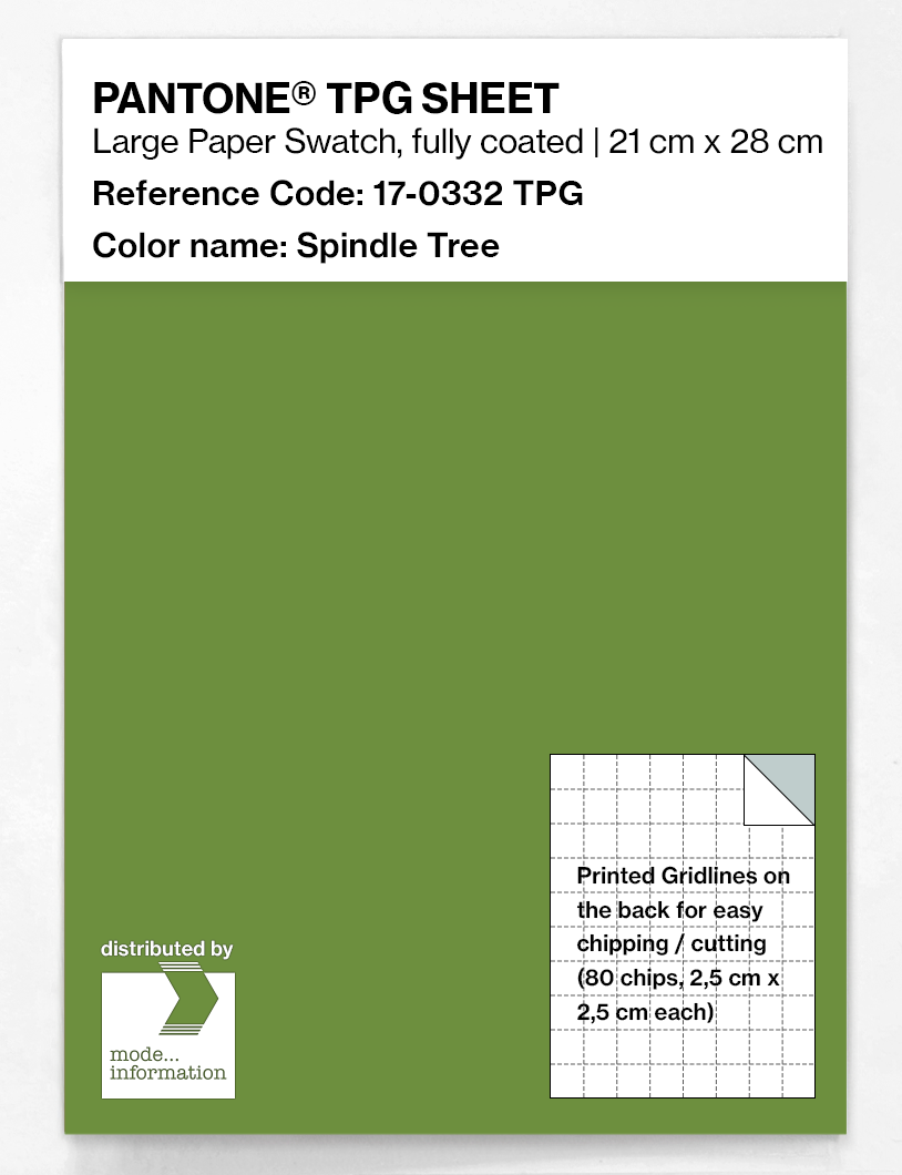 Product image 1 of the product “PANTONE® TPG SHEET 17-0332 TPG Spindle Tree ”