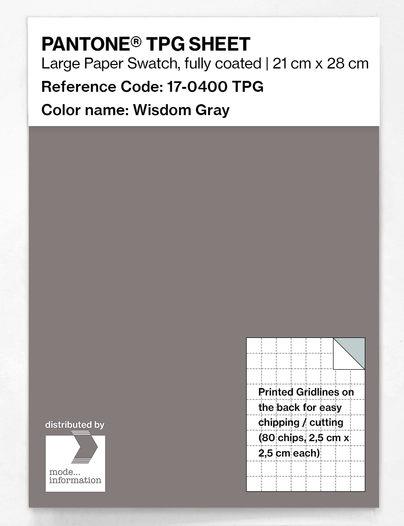Artikelbild 1 des Artikels “PANTONE® TPG SHEET 17-0400 TPG Wisdom Gray “