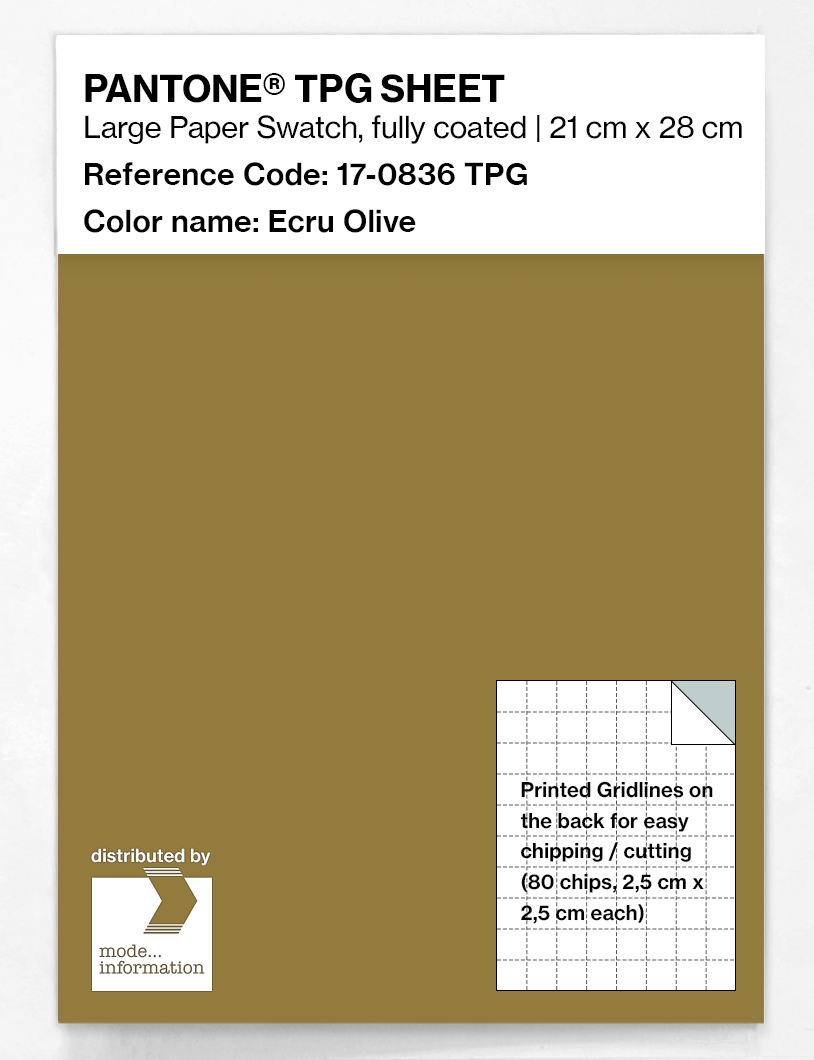 Artikelbild 1 des Artikels “PANTONE® TPG SHEET 17-0836 TPG Ecru Olive “