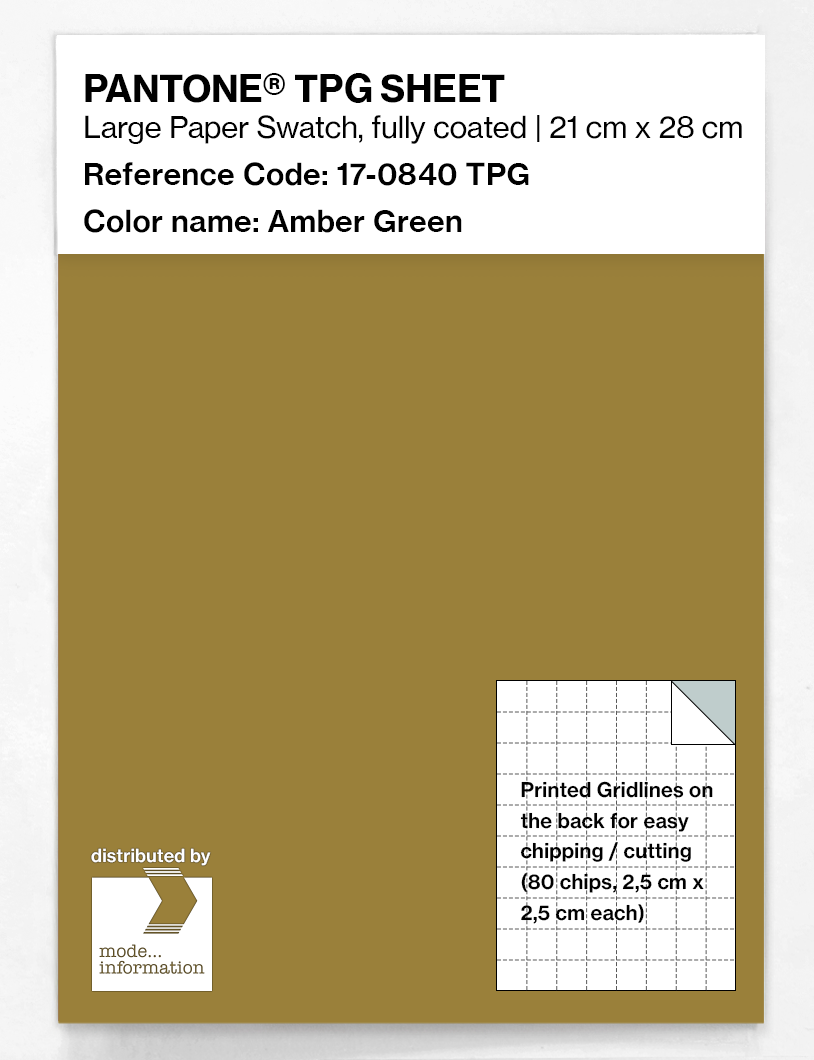 Artikelbild 1 des Artikels “PANTONE® TPG SHEET 17-0840 TPG Amber Green “