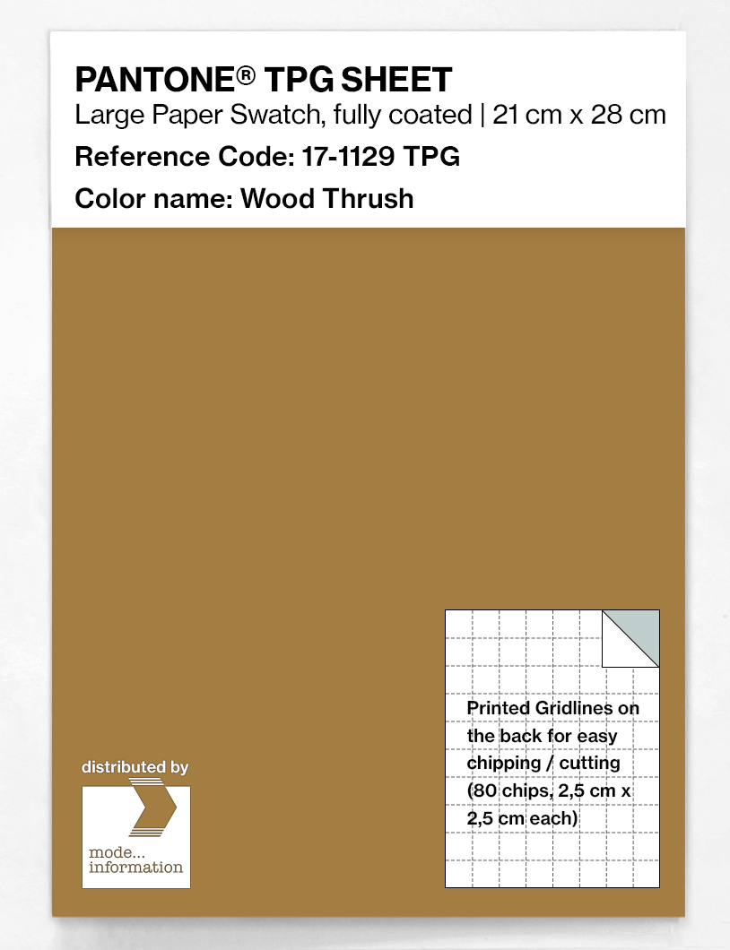 Product image 1 of the product “PANTONE® TPG SHEET 17-1129 TPG Wood Thrush ”