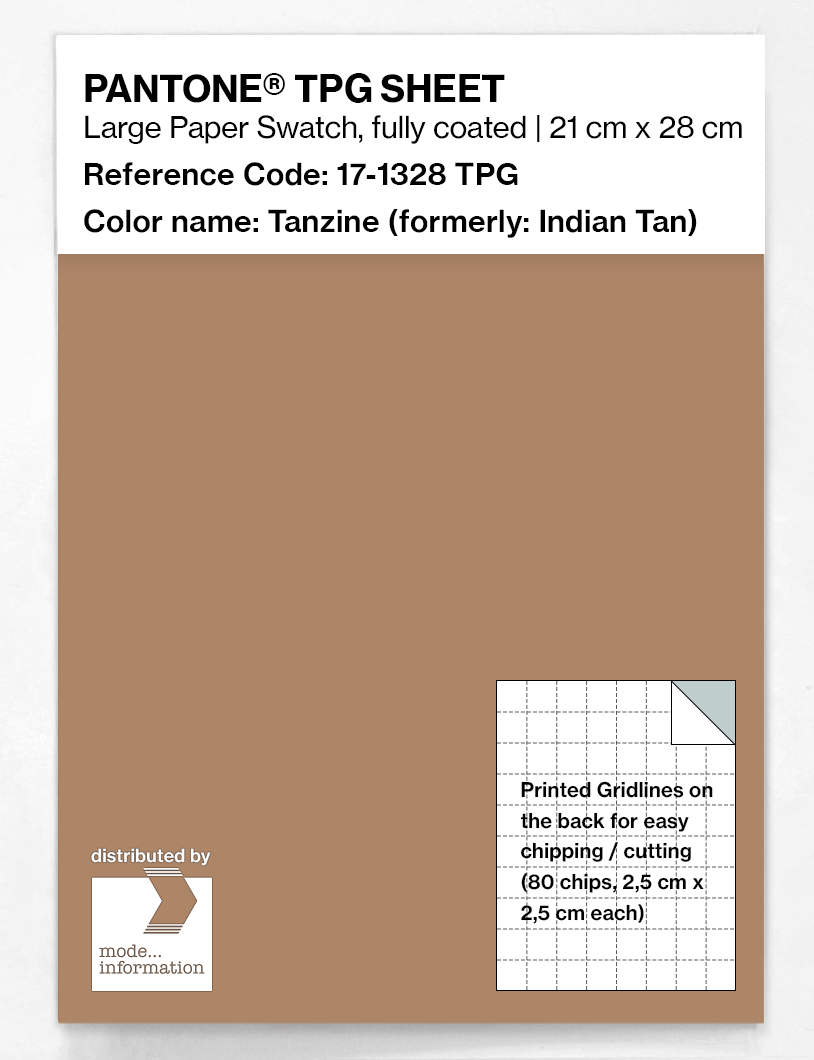 Product image 1 of the product “PANTONE® TPG SHEET 17-1328 TPG Indian Tan ”