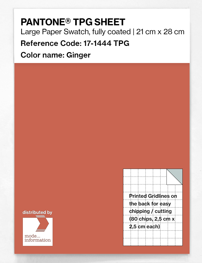 Product image 1 of the product “PANTONE® TPG SHEET 17-1444 TPG Ginger ”