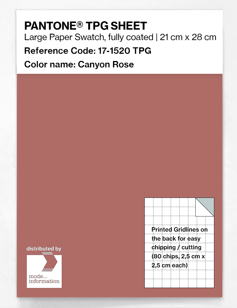 Artikelbild 1 des Artikels “PANTONE® TPG SHEET 17-1520 TPG Canyon Rose “