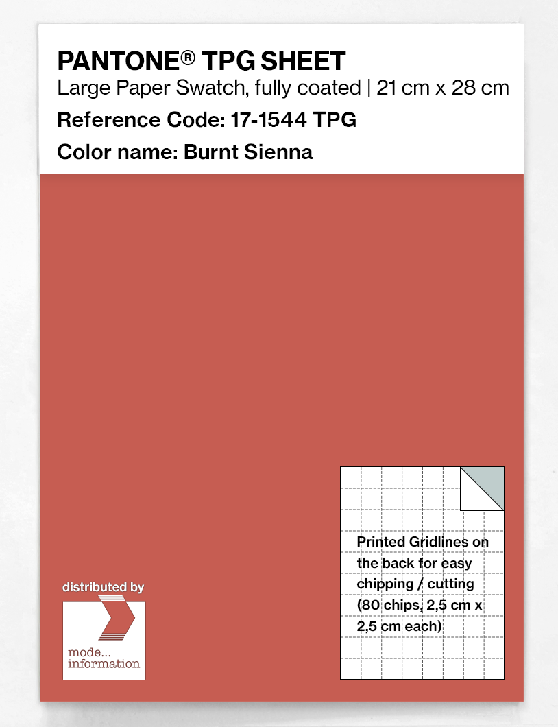 Artikelbild 1 des Artikels “PANTONE® TPG SHEET 17-1544 TPG Burnt Sienna “