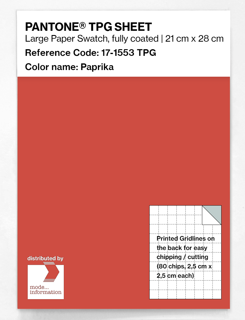 Artikelbild 1 des Artikels “PANTONE® TPG SHEET 17-1553 TPG Paprika “