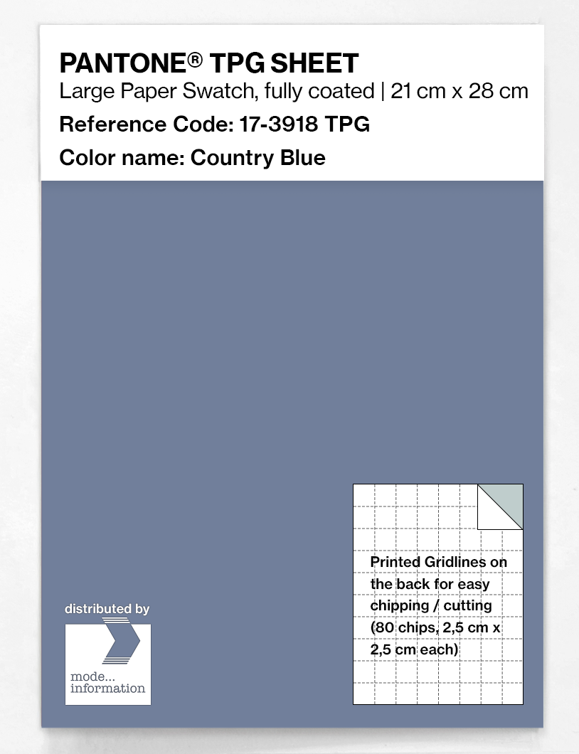 Artikelbild 1 des Artikels “PANTONE® TPG SHEET 17-3918 TPG Country Blue “