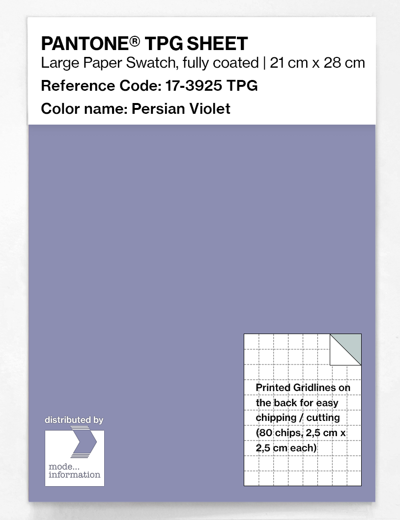 Product image 1 of the product “PANTONE® TPG SHEET 17-3925 TPG Persian Violet ”
