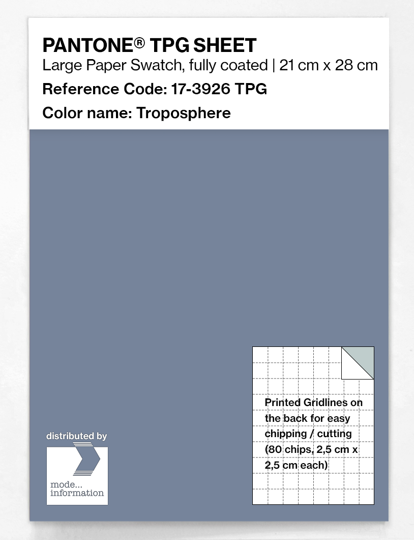 Product image 1 of the product “PANTONE® TPG SHEET 17-3926 TPG Troposphere ”
