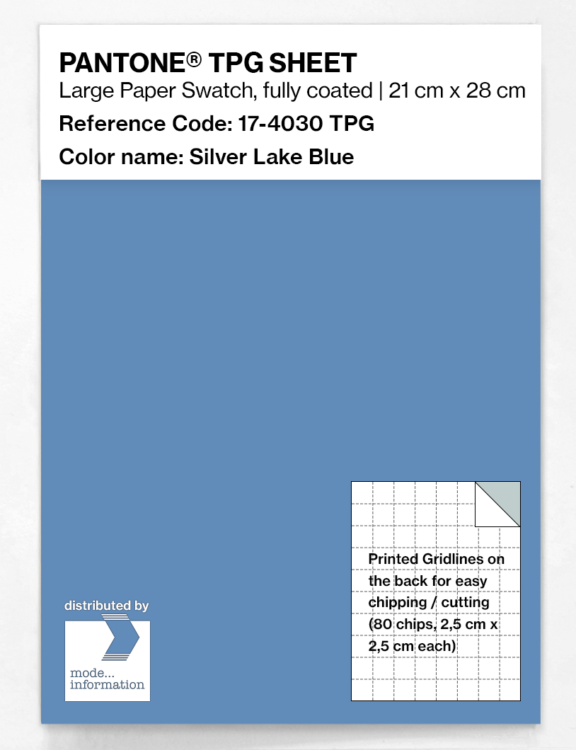 Artikelbild 1 des Artikels “PANTONE® TPG SHEET 17-4030 TPG Silver Lake Blue “