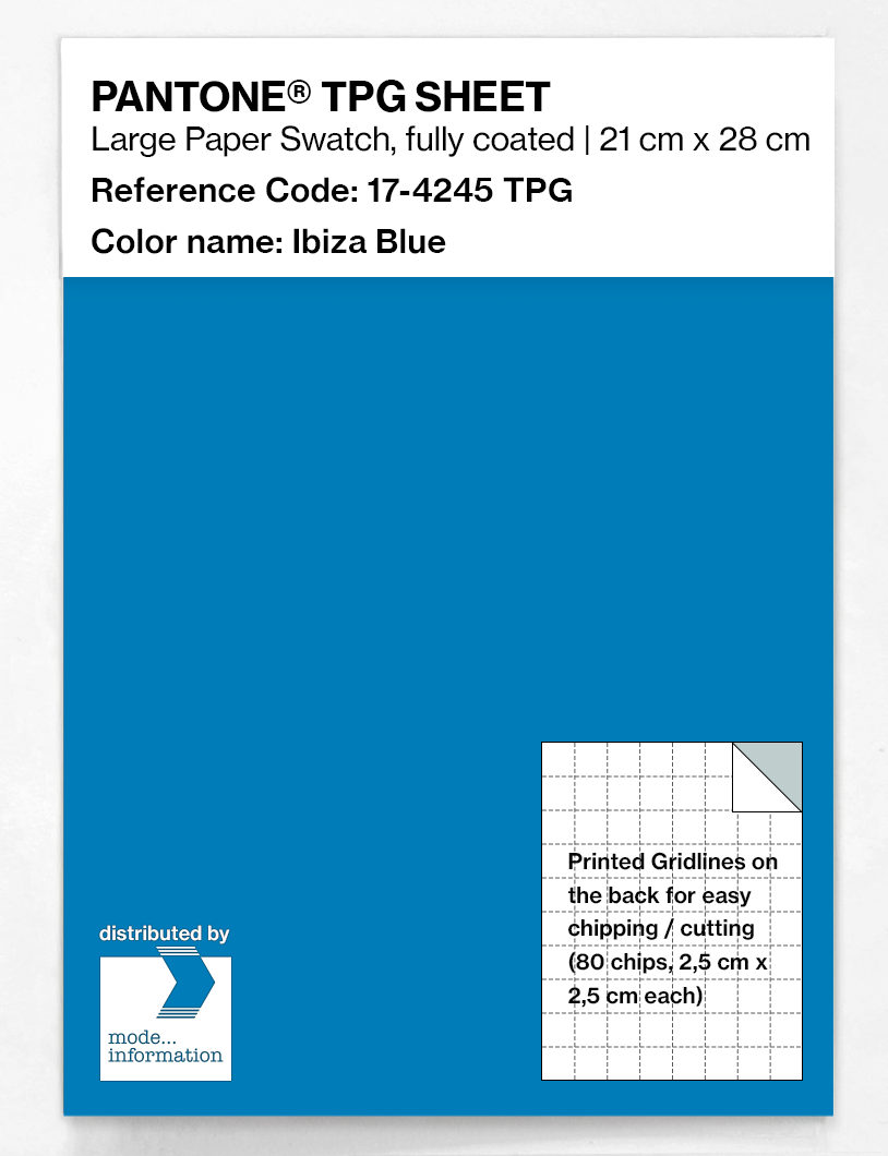 Artikelbild 1 des Artikels “PANTONE® TPG SHEET 17-4245 TPG Ibiza Blue “