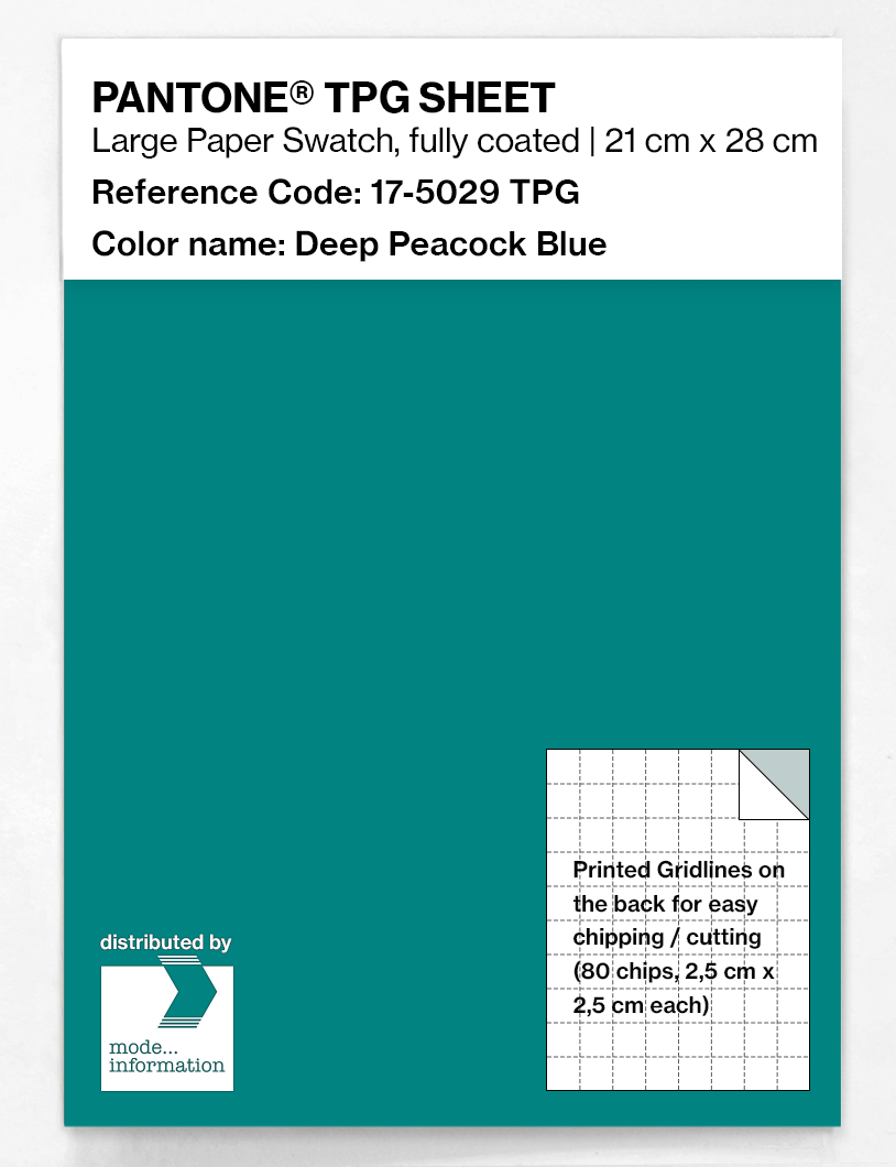 Artikelbild 1 des Artikels “PANTONE® TPG SHEET 17-5029 TPG Deep Peacock Blue “